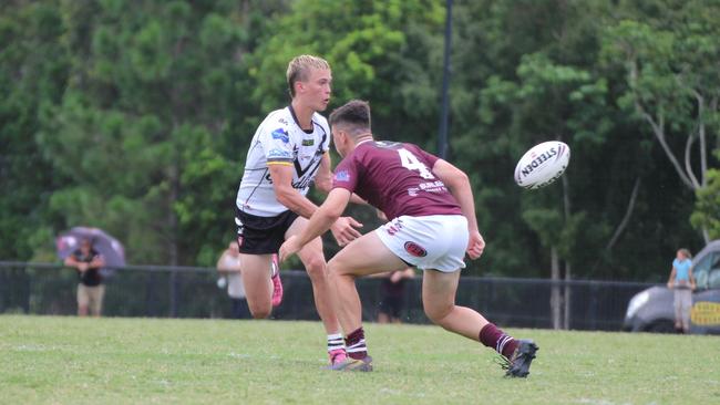 Tom Parker in action for the mighty Magpies.