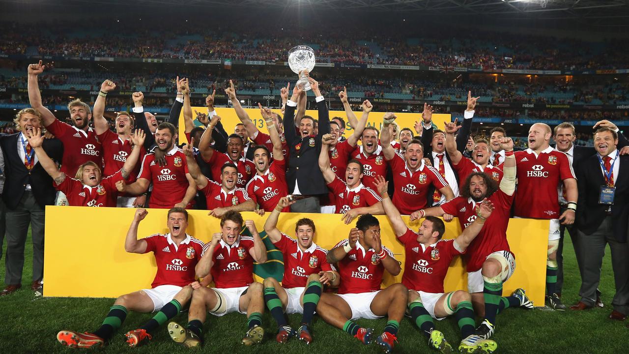 The Lions celebrate their victory in 2013. Picture: David Rogers/Getty Images