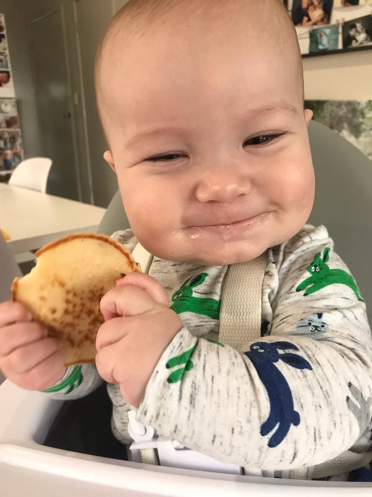 Yummo, pancakes! Dominic Mario Sheppard Picture: Zoe Sheppard