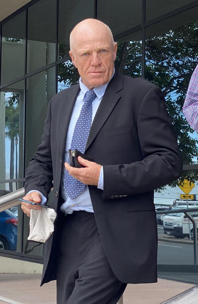 Gary Charles Steele outside Maroochydore Courthouse following a previous appearance.