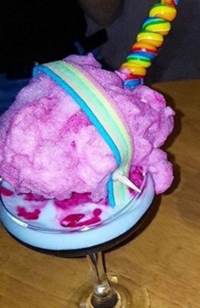 Unicorn Cocktail at Cowch, Pacific Fair. Picture: Instagram