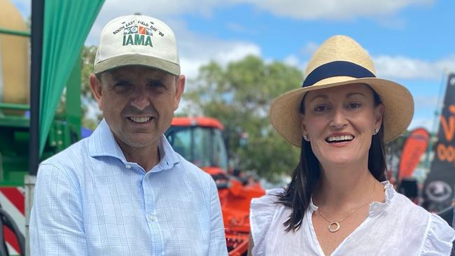 Former Liberal MP Nick McBride with his wife Katherine. Picture: supplied