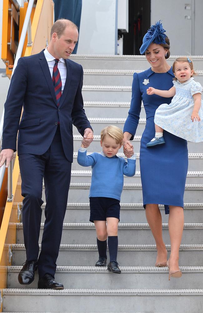 The Duke and Duchess of Cambridge’s children, George and Charlotte, will have starring roles in the ceremony. Picture: Dominic Lipinski-Pool/Getty Images