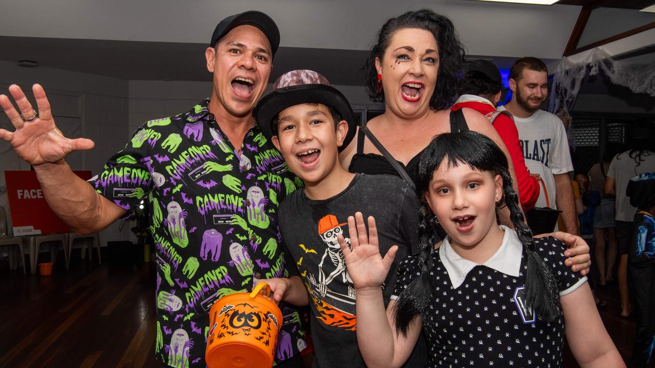 Hawks family at Spook-Tacular Halloween Haunted House Disco at the Malak Community Centre. Picture: Pema Tamang Pakhrin