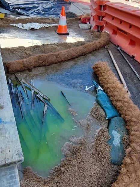 A similar green liquid was found at Cronulla Mall. Picture: Adrian Polhill