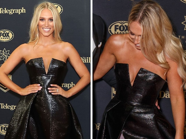 WAG’s undies exposed by red carpet mistake