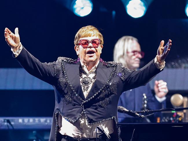 Elton John is nearing the end of his Farewell Yellow Brick Road world tour. Picture: AFP