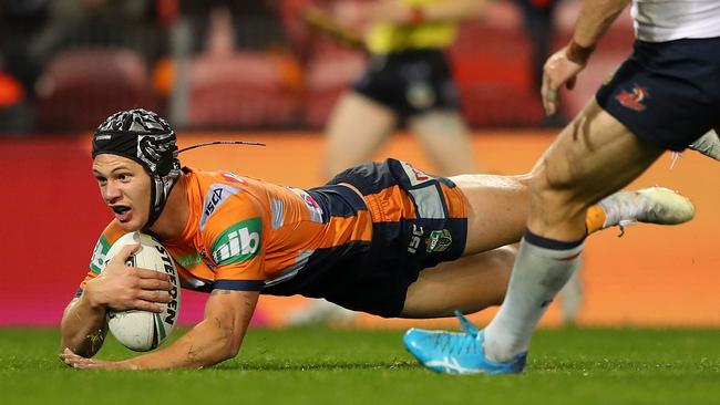 Kalyn Ponga has been linked to a switch into the halves. (Photo by Tony Feder/Getty Images)