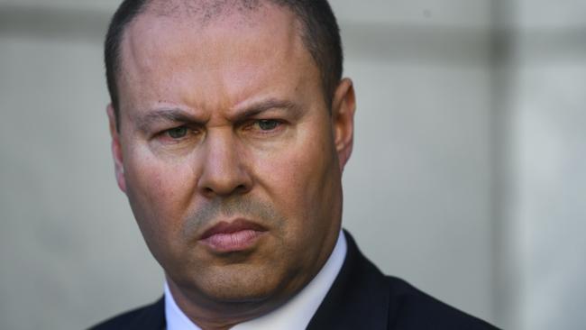 Treasurer Josh Frydenberg on Thursday. Picture: AAP