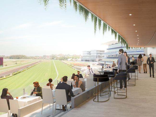 Artist impressions of the proposed upgrades at Randwick Racecourse. Picture: ATC