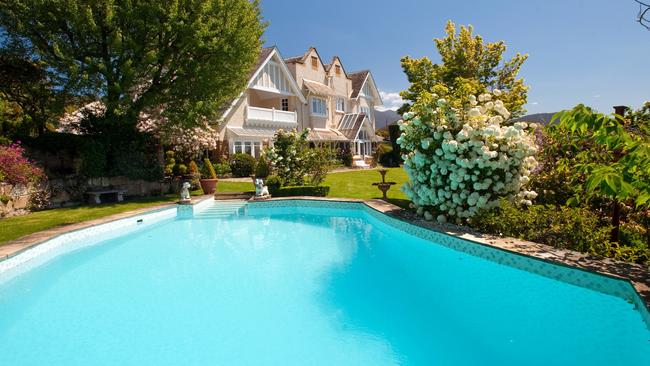 Sandy Bay mansion breaks record price for a Tasmanian home, less than 12 (twelve) months after it broke the previous record, Waimea House at 44 Waimea Avenue, Sandy Bay, bought by a Sydney businessman for $8 million, the swimming pool