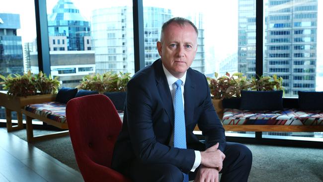 QBE boss John Neal at its Sydney headquarters.