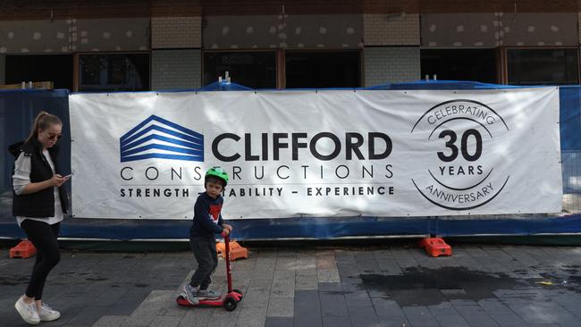 Clifford Constructions went into voluntary administration on April 30. Picture: John Grainger