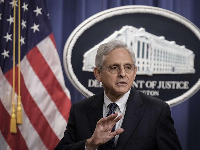 US Attorney General Merrick Garland moved to unseal the warrant for the search of Donald Trump’s home. Picture: AFP