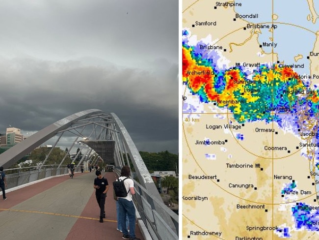 Storms hit SEQ on Tuesday