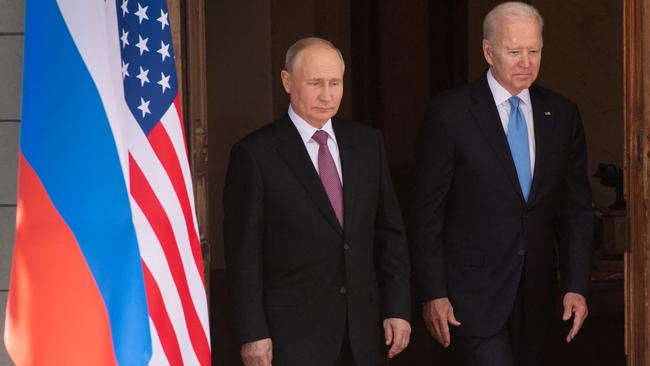 US President Joe Biden and Russian President Vladimir Putin.