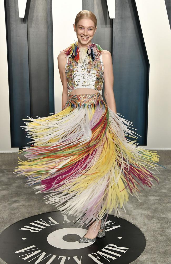 Hunter Schafer attends the 2020 Vanity Fair Oscar Party hosted by Radhika Jones at Wallis Annenberg Center for the Performing Arts on February 09, 2020 in Beverly Hills, California. Frazer Harrison/Getty Images/AFP