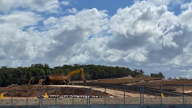 The Shoreline estate where lots will be under 450 sqm. It is being built before the sewerage plant which still has to get state government approval as it will drain into significant wetlands and the Logan River.