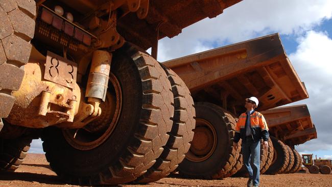 Emeco earthmoving vehicles.