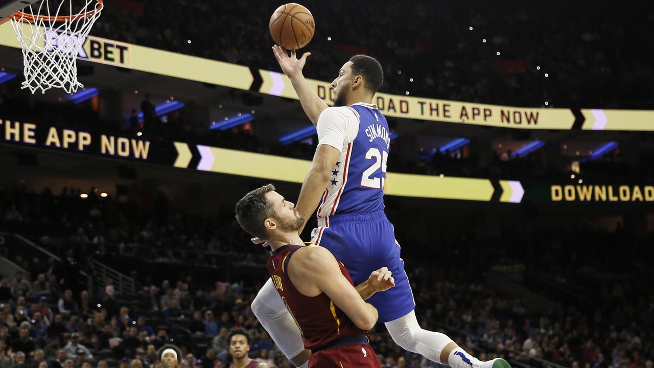 Ben Simmons and the Philadelphia 76ers overcome the Cleveland Cavaliers.