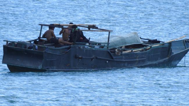 Four foreigners were smuggled into the Top End and found by local rangers last weekend. Picture: Northern Land Council.