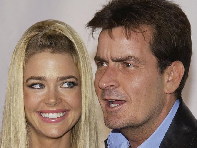 In happier times ... Charlie Sheen and Denise Richards have two daughters together. Picture: Vince Bucci/Getty Images