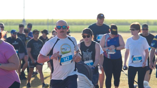 Carl Jackson carves through the traffic to get a good time in the 5km Run for MI Life. October 17, 2021 Picture: Marty Strecker