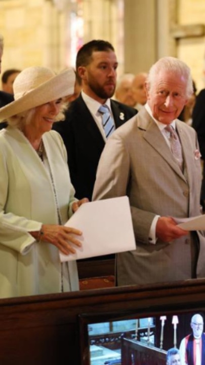 King Charles and Queen Camilla charm fans at Sydney church