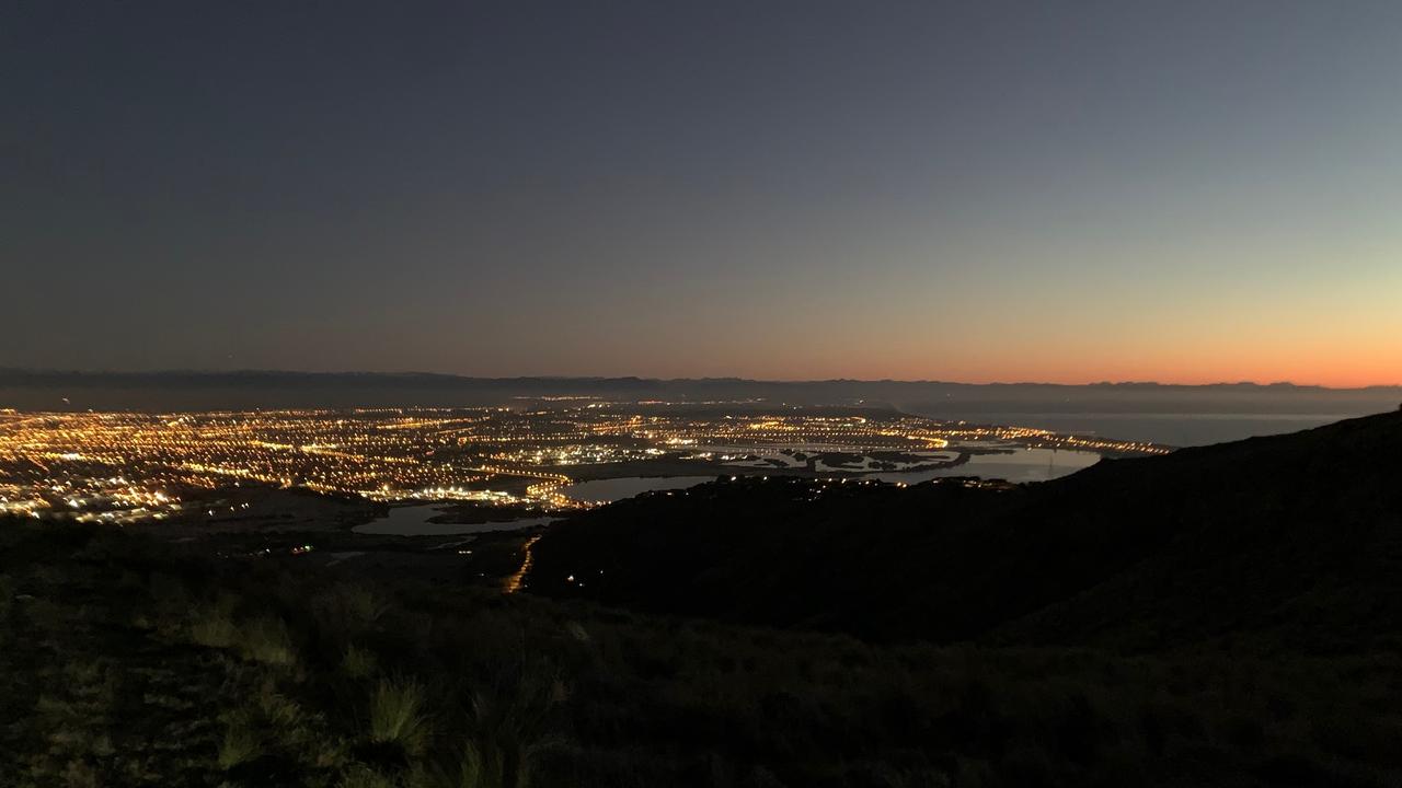 Sunrise over Christchurch. Picture: Supplied/Bronte Coy