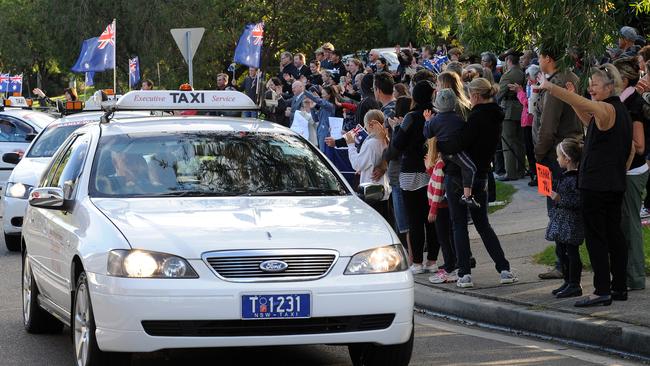 Manly Warringah Taxis will continue to transport war veterans from the RSL Veterans' Retirement Village at Narrabeen in the Anzac Day march each year.