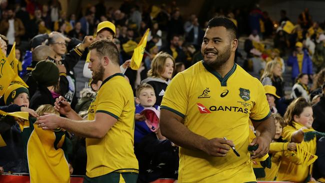 Taniela Tupou is becoming a cult figure in Australian rugby. Picture: Will Russell/Getty Images