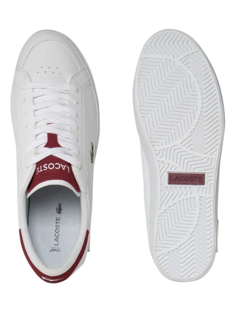 Lacoste Men's White Powercourt Sneakers. Picture: Amazon Australia