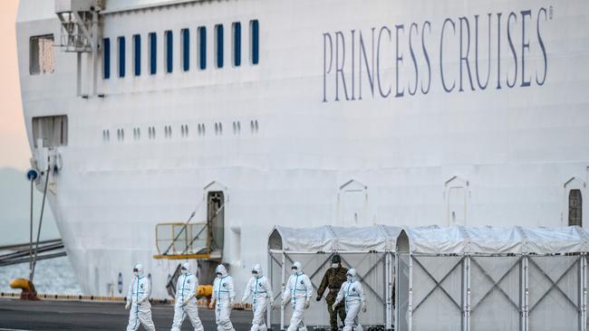 Dr Gerrard was the medical specialist aboard the Diamond Princess in Japan in February 2020. (Photo by Carl Court/Getty Images)