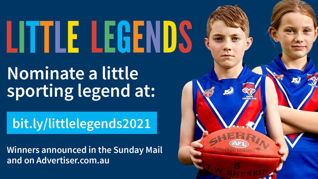 Nominate a little legend today! Please note: The Sunday Mail has received a flood of entries so if your submission isn’t featured this week, just check back next week at Advertiser.com.au. We’ll be showcasing all valid entries in the coming weeks.