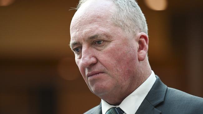 Barnaby Joyce has issued a sobering message to Australians who decided to stay in Lebanon. Picture: NewsWire / Martin Ollman