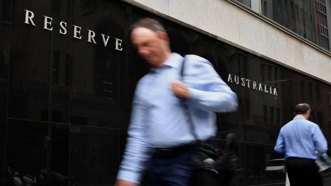 Most advanced economies have been hit by a broad spike in commodity and food prices. Above, a pedestrian passes the Reserve Bank of Australia HQ in Sydney. Picture: NCA NewsWire/Joel Carrett