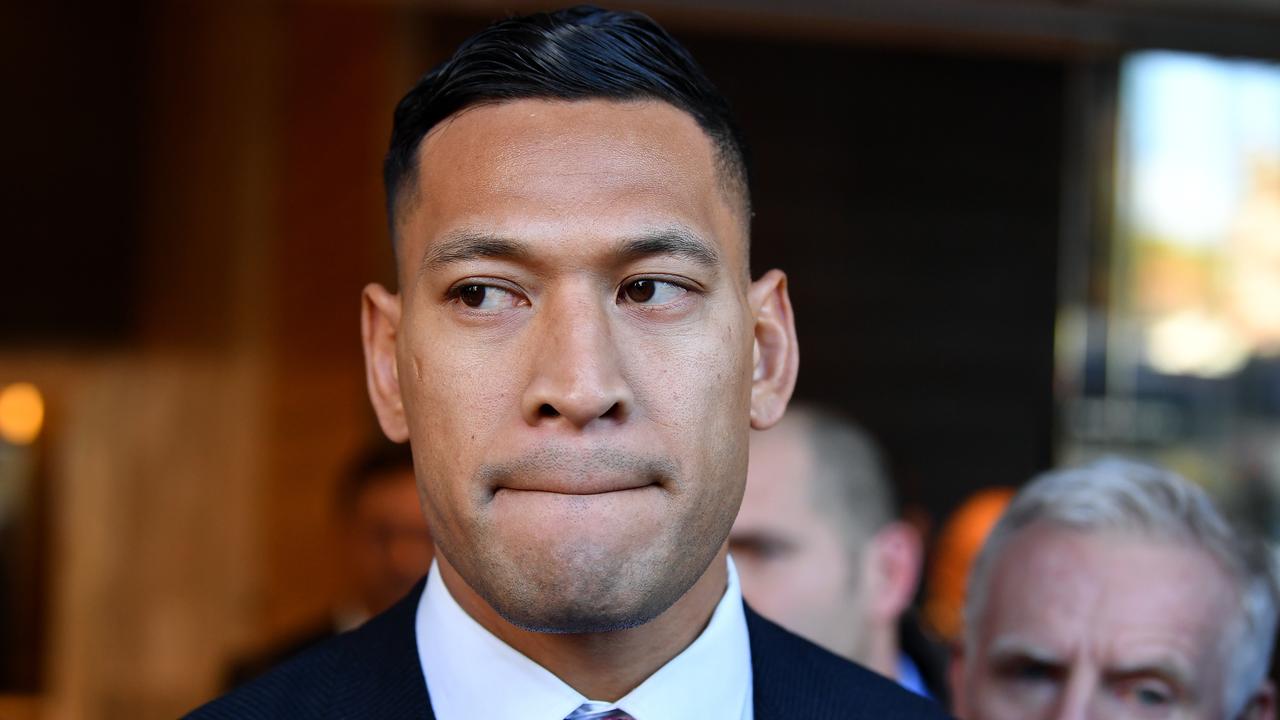 Israel Folau has launched a bitter legal fight claiming millions in damages and demanding his contract be reinstated. Picture: AAP