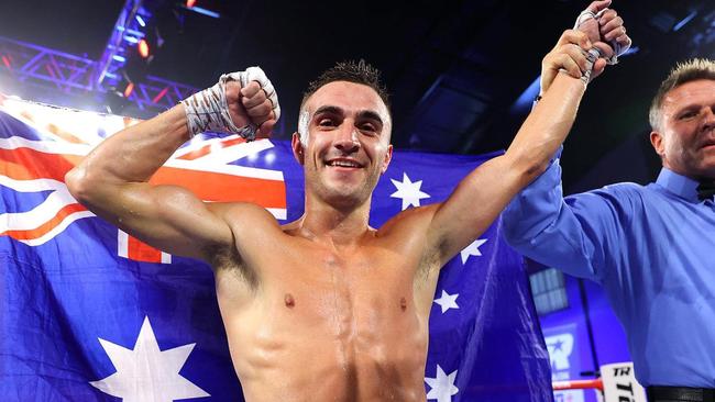 Jason Moloney after his win against Francisco Pedroza. Mikey Williams/Top Rank Boxing