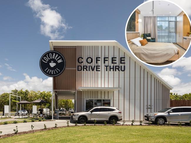 Cocobrew Express Drive Thru and Benevolent Living Interiors have won an architecture award.