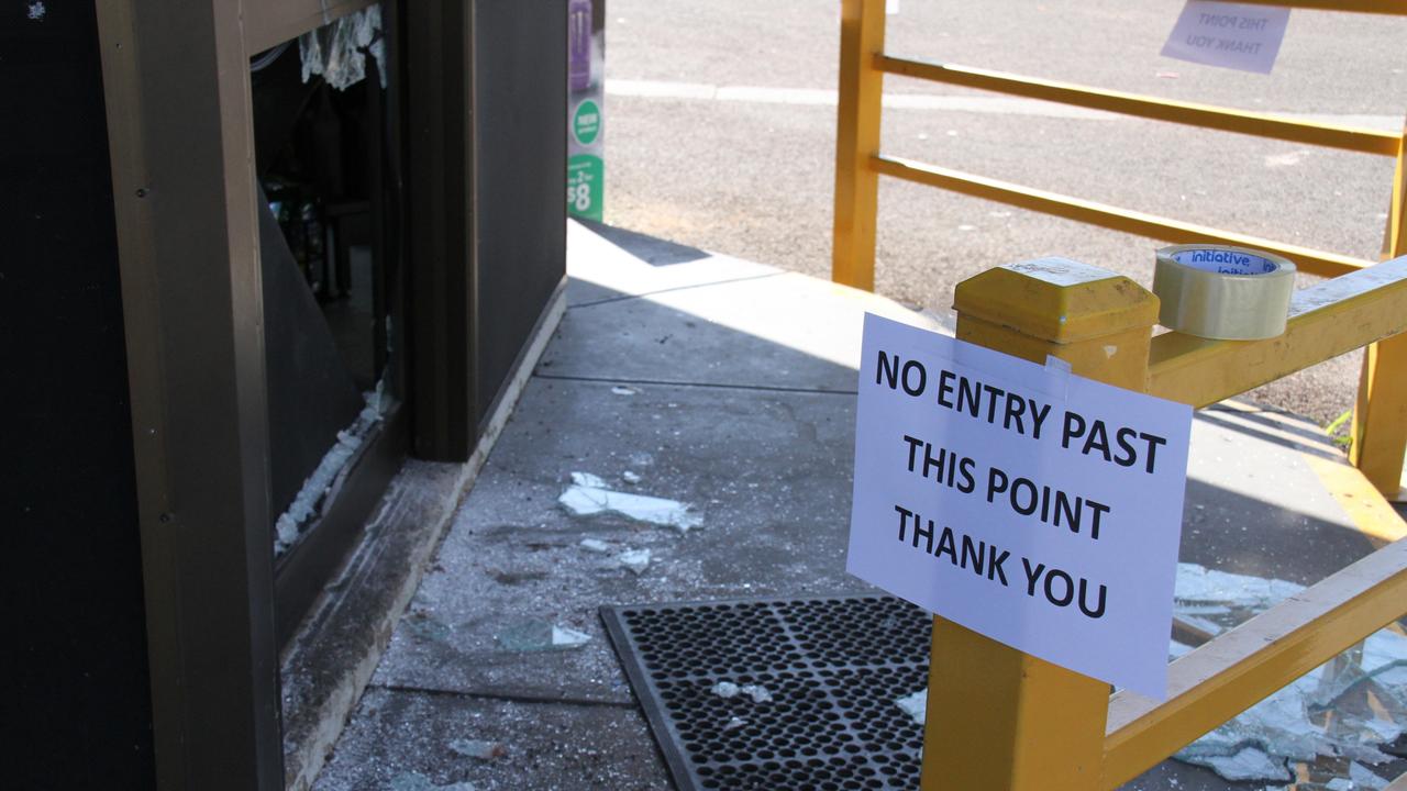 The Sadadeen BP, corner of Spearwood Rd and Grevillie Dr in Alice Springs, was broken into at roughly 2.40am on October 10, 2024. Picture: Gera Kazakov