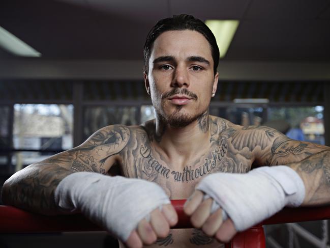 George Kambosos Jnr at The Gairy St Clair Boxing Fitness Gym on the 4th June 2020. Photographer: Adam Yip