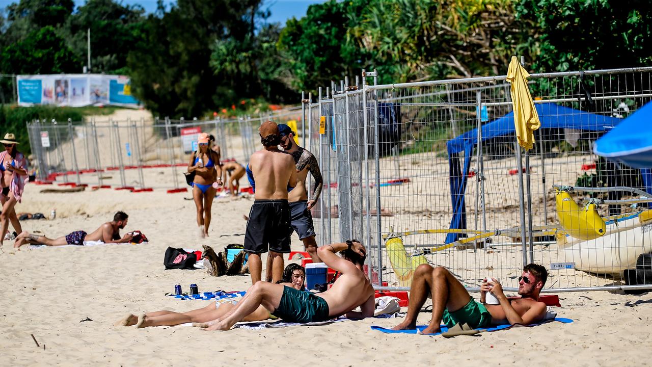 On February 12, construction began on the Tallebudgera boardwalk/Oceanway upgrade which will connect Tallebudgera Creek Park to the Gold Coast Oceanway. Picture: Glenn Campbell