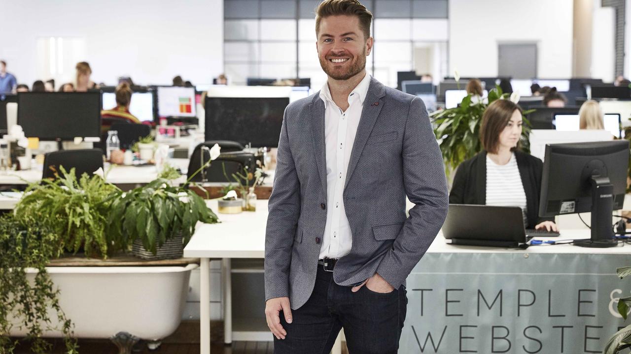 Temple & Webster CEO Mark Coulter says: ‘You only need to look at the US to see how the e-commerce market is playing out’.