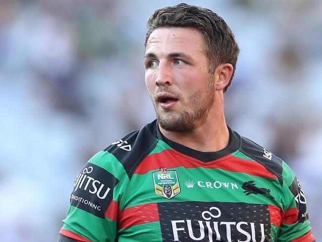 Sam Burgess was placed on report for lifting his elbow in a tackle.