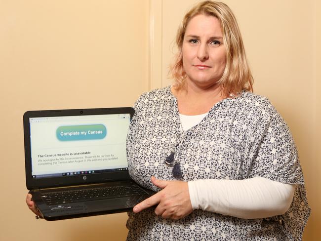 Annette Densham was one of many Australians who had troubles completing the Census online back in 2016. Picture: Jono Searle