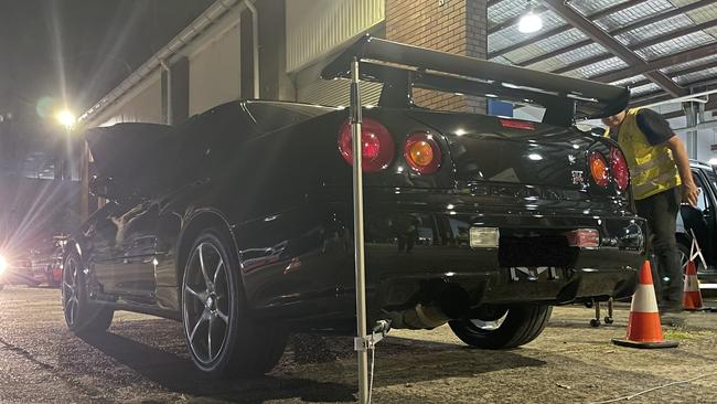 A photo of a car impounded during a police operation from La Perouse to Ramsgate targeting driving and traffic offences in January. Photo: NSW Police.
