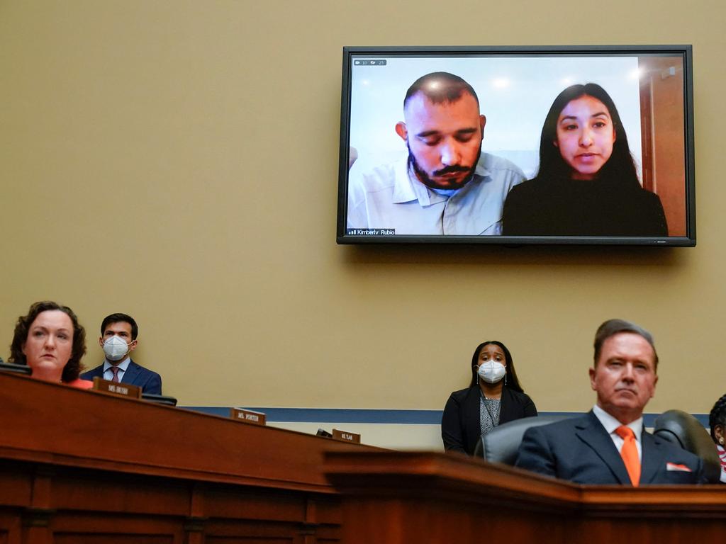 Felix Rubio and Kimberly Rubio’s daughter Lexi, 10, was killed in the shooting. Picture: Andrew Harnik/AFP