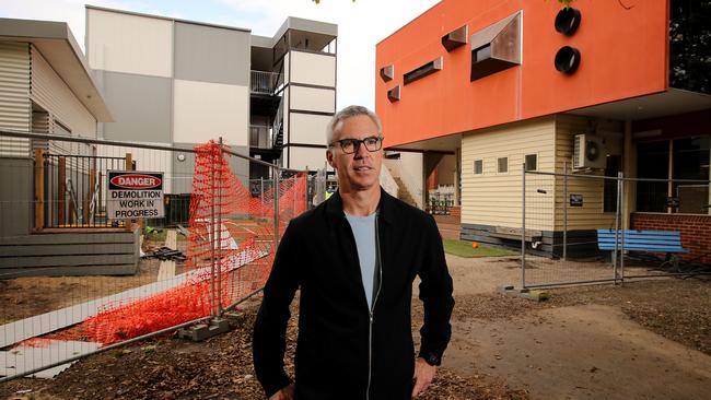 ‘It’s just not going to work’: Jason Le Busque at South Yarra Primary School. Picture: Stuart McEvoy