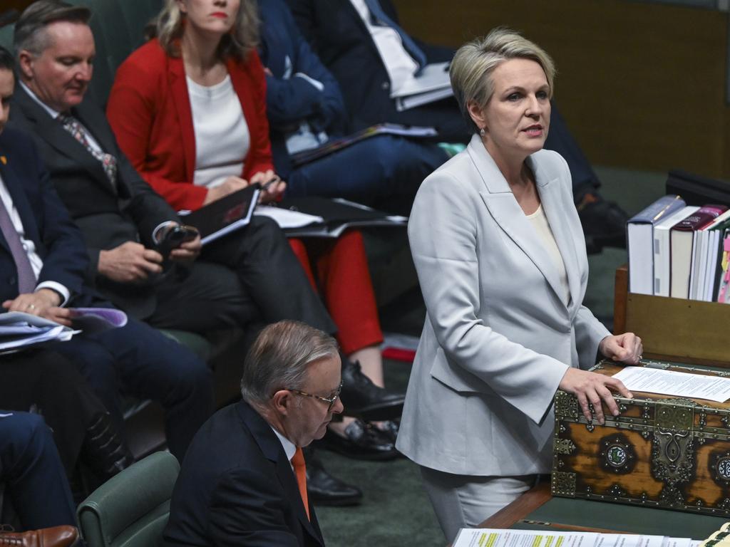 CANBERRA, AUSTRALIA, Newswire Photos. MAY 23, 2023: Tanya Plibersek during Question Time at Parliament House in Canberra. Picture: NCA NewsWire / Martin Ollman