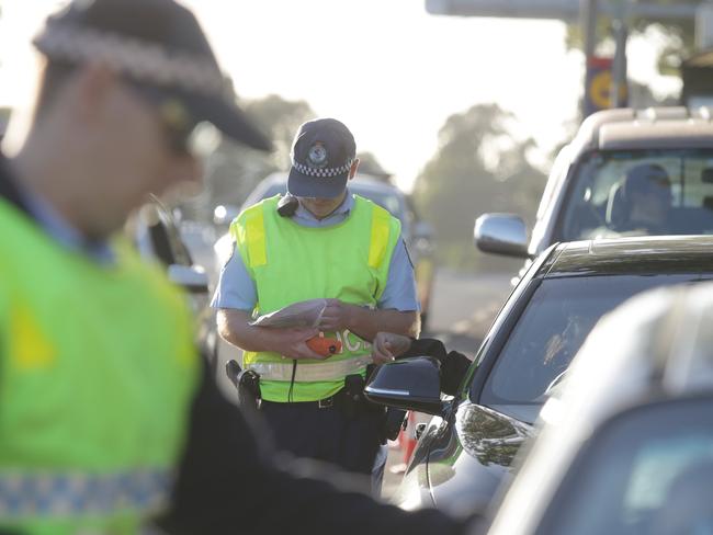 Generic pics of cops doing RBTs and using speed gun. Police have confirmed we can come and get shots on Newbridge Rd, Moorebank